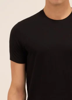 T-shirt girocollo in puro cotone uomo