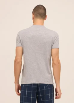 T-shirt girocollo in puro cotone uomo
