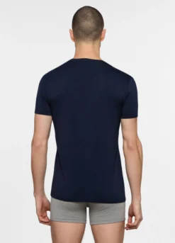 T-shirt girocollo in viscosa di bambรน uomo