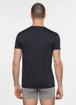 T-shirt girocollo in viscosa di bambù uomo