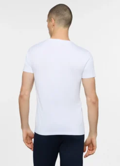 T-shirt girocollo in viscosa di bambรน uomo