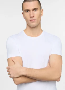 T-shirt girocollo in viscosa di bambù uomo