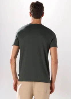 T-shirt girocollo regular fit in cotone uomo