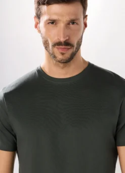 T-shirt girocollo regular fit in cotone uomo