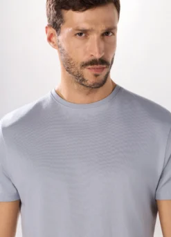 T-shirt girocollo regular fit in cotone uomo