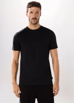 T-shirt girocollo regular fit in cotone uomo