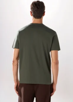T-shirt girocollo slim fit in cotone uomo