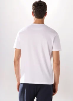 T-shirt girocollo slim fit in cotone uomo