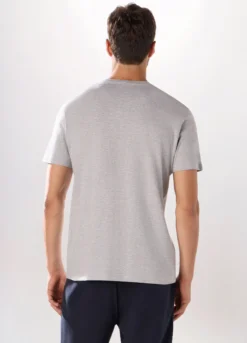 T-shirt girocollo slim fit in cotone uomo