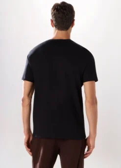 T-shirt girocollo slim fit in cotone uomo