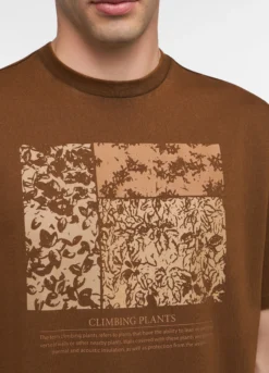 T-shirt girocollo stampa zagara uomo