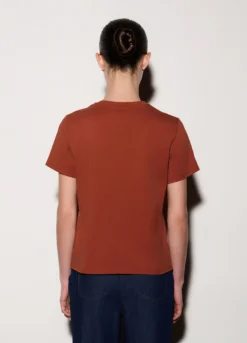 T-shirt girocollo stretch donna