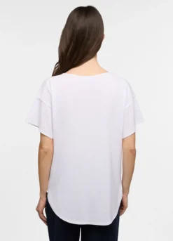 T-shirt girocollo stretch donna