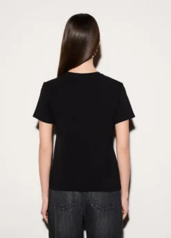 T-shirt girocollo stretch donna