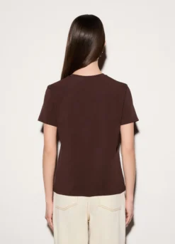 T-shirt girocollo stretch donna