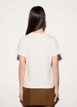 T-shirt girocollo stretch donna