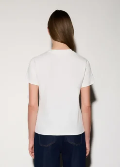 T-shirt girocollo stretch donna