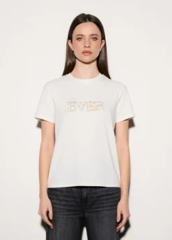 T-shirt girocollo stretch donna