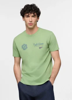 T-shirt in cotone con stampa Sei Nazioni uomo