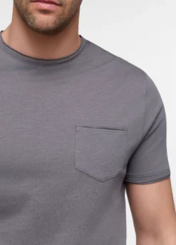 T-shirt in cotone con taschino uomo