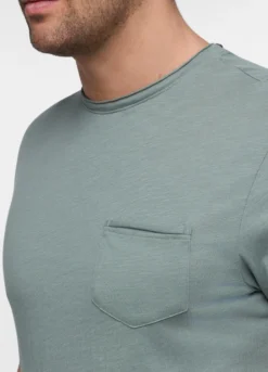 T-shirt in cotone con taschino uomo