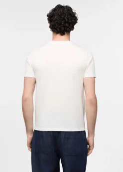 T-shirt in jersey di cotone con stampa uomo