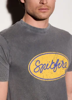 T-shirt in jersey di cotone con stampa uomo