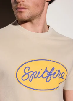T-shirt in jersey di cotone con stampa uomo