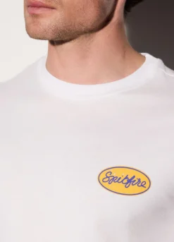 T-shirt in jersey di cotone con logo uomo