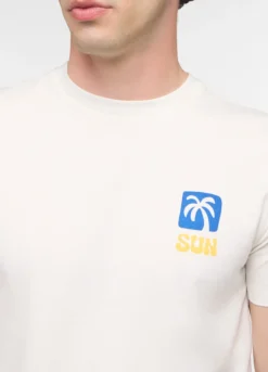T-shirt in jersey di cotone con stampa uomo
