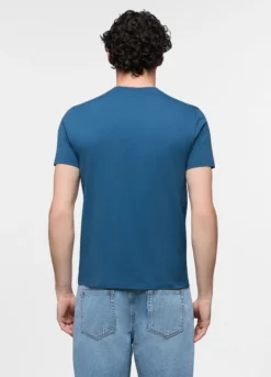 T-shirt in jersey di cotone con stampa uomo