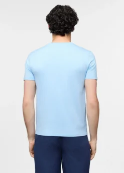 T-shirt in jersey di cotone con stampa uomo
