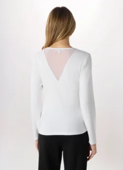 T-shirt in jersey di cotone stretch donna