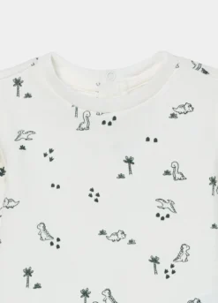 T-shirt in jersey di cotone stretch neonato
