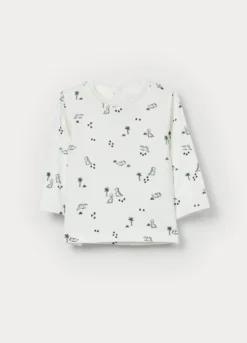 T-shirt in jersey di cotone stretch neonato