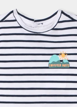 T-shirt in jersey di cotone stretch neonato