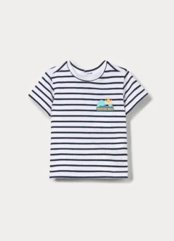 T-shirt in jersey di cotone stretch neonato