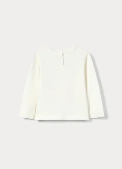 T-shirt in jersey di cotone stretch bimba