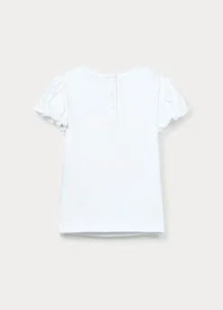 T-shirt in jersey di cotone stretch bimba