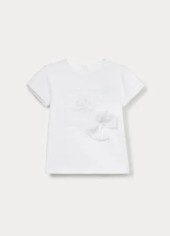 T-shirt in jersey di cotone stretch bimba