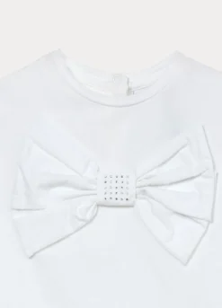T-shirt in jersey di cotone stretch bimba