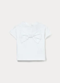 T-shirt in jersey di cotone stretch bimba