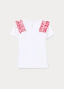 T-shirt in jersey di cotone stretch bimba