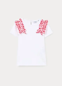 T-shirt in jersey di cotone stretch bimba