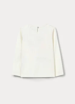 T-shirt in jersey di cotone stretch bimba