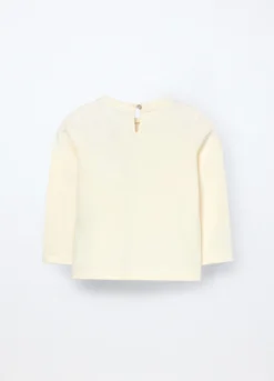 T-shirt in jersey di cotone stretch neonata