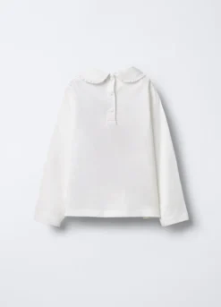 T-shirt in jersey di cotone stretch bimba