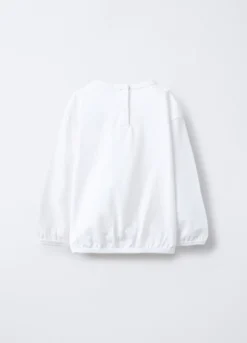 T-shirt in jersey di cotone stretch bimba