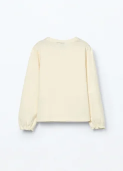 T-shirt in jersey di cotone stretch bambina