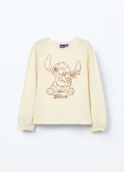 T-shirt in jersey di cotone stretch bambina